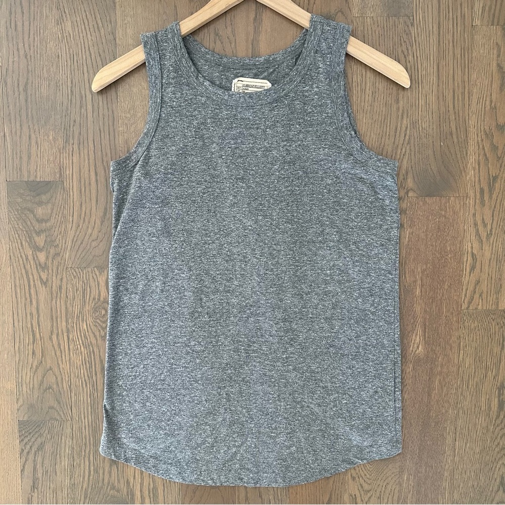 Current/Elliott Women's The Cross Back Muscle Sleeveless Tee Heather Grey XS / 0